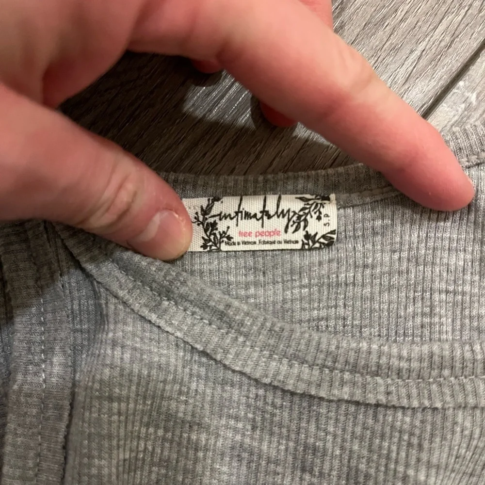 Free People Intimately Gray Tank Top Small